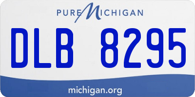 MI license plate DLB8295