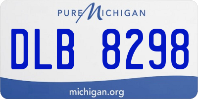 MI license plate DLB8298