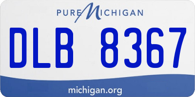 MI license plate DLB8367