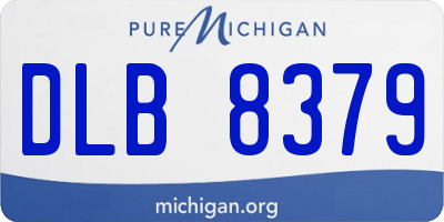 MI license plate DLB8379