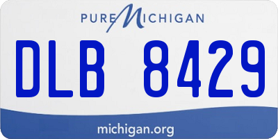 MI license plate DLB8429