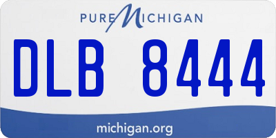 MI license plate DLB8444