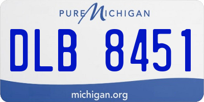 MI license plate DLB8451