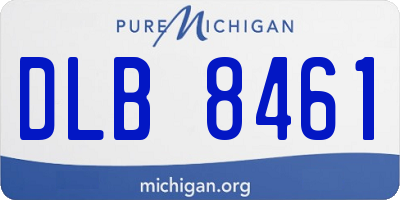 MI license plate DLB8461