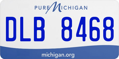 MI license plate DLB8468
