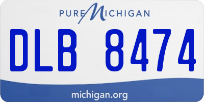MI license plate DLB8474