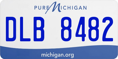 MI license plate DLB8482