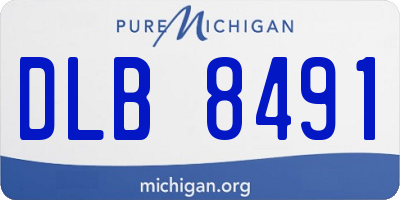 MI license plate DLB8491