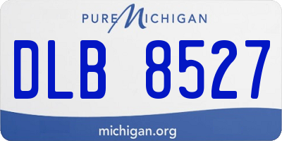 MI license plate DLB8527