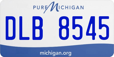 MI license plate DLB8545