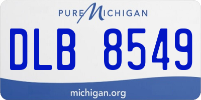 MI license plate DLB8549