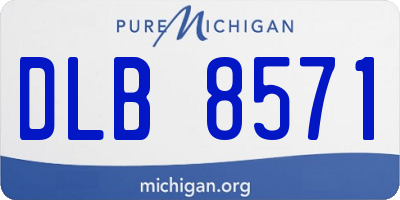 MI license plate DLB8571