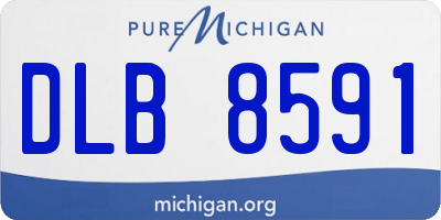 MI license plate DLB8591