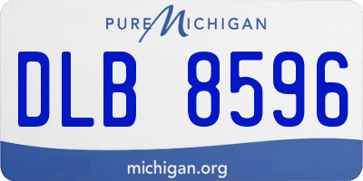 MI license plate DLB8596
