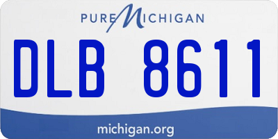 MI license plate DLB8611