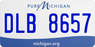 MI license plate DLB8657