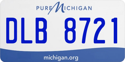 MI license plate DLB8721