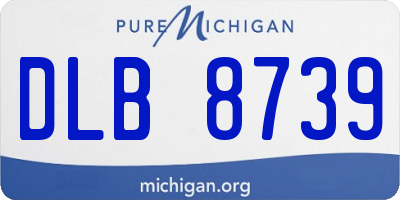 MI license plate DLB8739