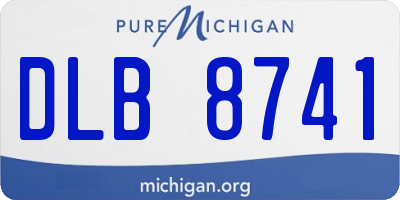 MI license plate DLB8741