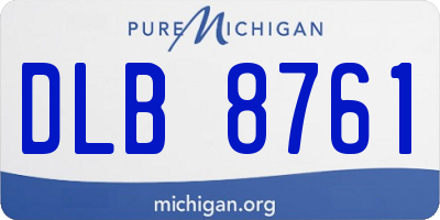 MI license plate DLB8761