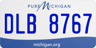 MI license plate DLB8767