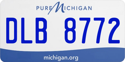 MI license plate DLB8772