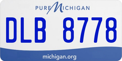 MI license plate DLB8778