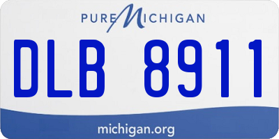 MI license plate DLB8911
