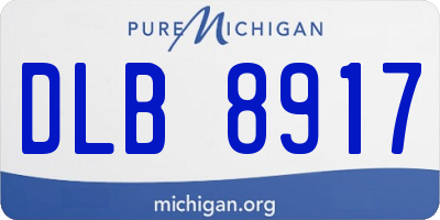 MI license plate DLB8917