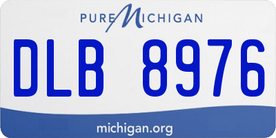 MI license plate DLB8976