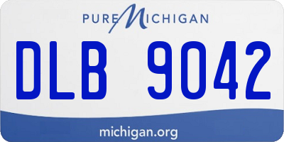 MI license plate DLB9042