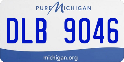 MI license plate DLB9046