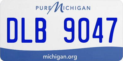 MI license plate DLB9047