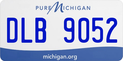 MI license plate DLB9052
