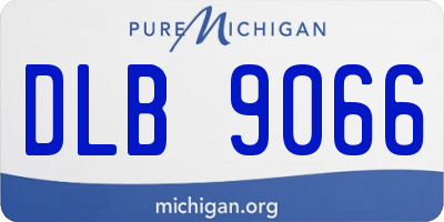 MI license plate DLB9066
