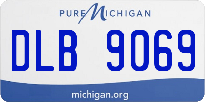 MI license plate DLB9069