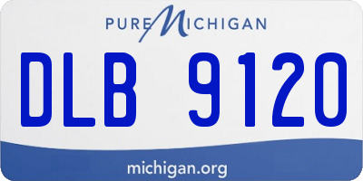 MI license plate DLB9120