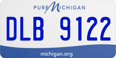 MI license plate DLB9122