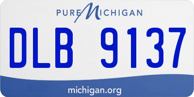 MI license plate DLB9137