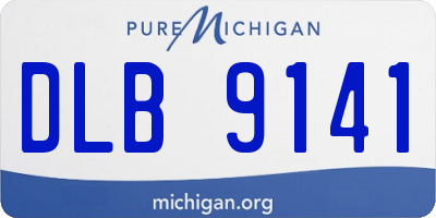 MI license plate DLB9141