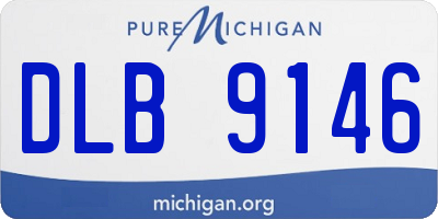 MI license plate DLB9146