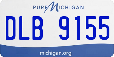 MI license plate DLB9155