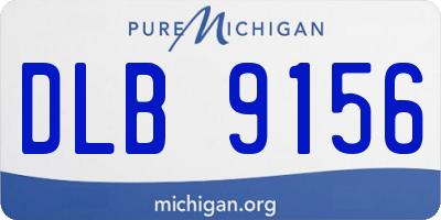 MI license plate DLB9156