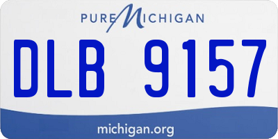 MI license plate DLB9157