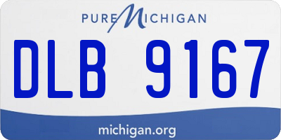 MI license plate DLB9167
