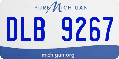MI license plate DLB9267