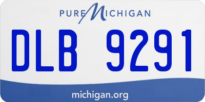 MI license plate DLB9291