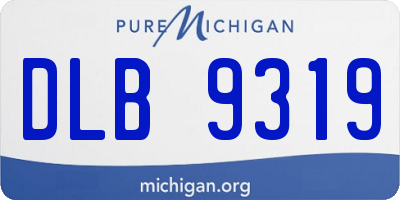 MI license plate DLB9319