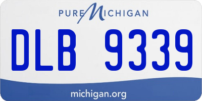 MI license plate DLB9339
