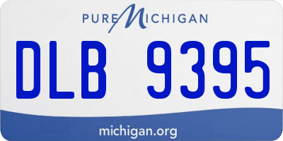 MI license plate DLB9395
